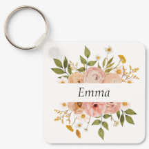 Söt bohemian blommigt monogram eller namn