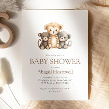Söt Boho Akvarell Stoppmunkar Baby Shower