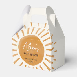 Söt Boho Baby Shower med Solsken Presentaskar