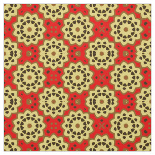 Söt Boho Chic Mosaic Geometric Mönster Tyg