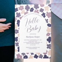 Söt Boho Daisy Bebis Shower