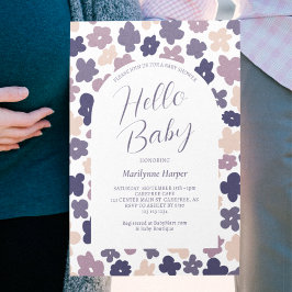 Söt Boho Daisy Bebis Shower Inbjudningar