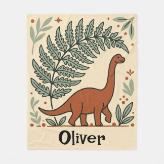 Söt Boho Dinosaurie Barnkammare Fleecefilt