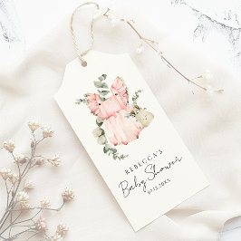 Söt Boho Flick Bebis Shower Presentetikett