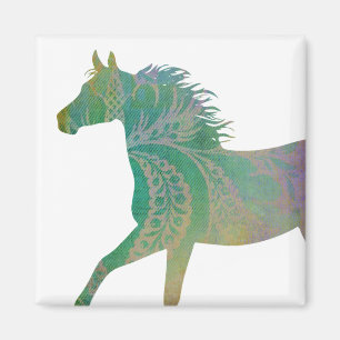 Söt Boho Horse Magnet
