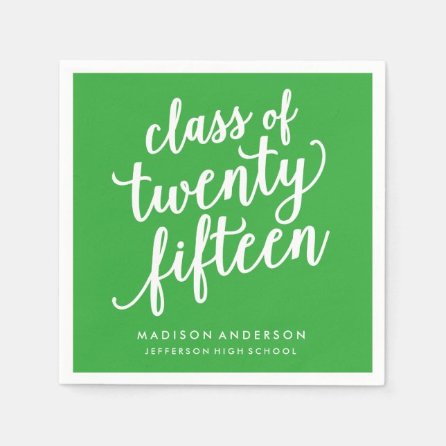 Söt Boho i Grönt | Personlig Pappra blöjor Pappersservett (Framsidan)