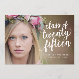 Söt Boho in Sea Foam Inbjudan till Studenten