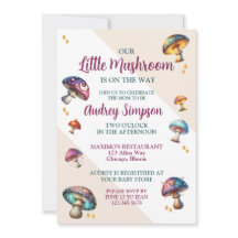 Söt boho svamp Baby Shower