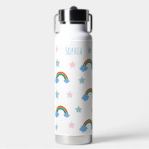 Söt Boho Whimsical Regnbågsflicka