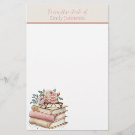Söt Bokar Personlig Brevpapper