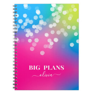 Söt Bokeh Colorful Gradient Notebook Anteckningsbok