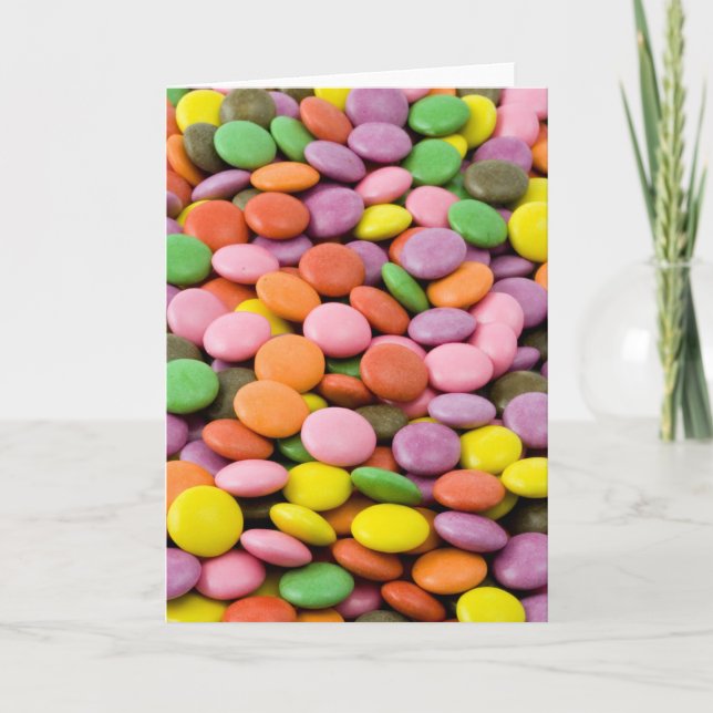 Söt Bonbons hälsningskort Kort (Framsida)