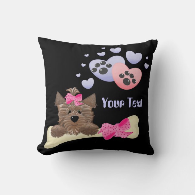 Söt Bone American MoJo Pillow Kudde (Framsida)