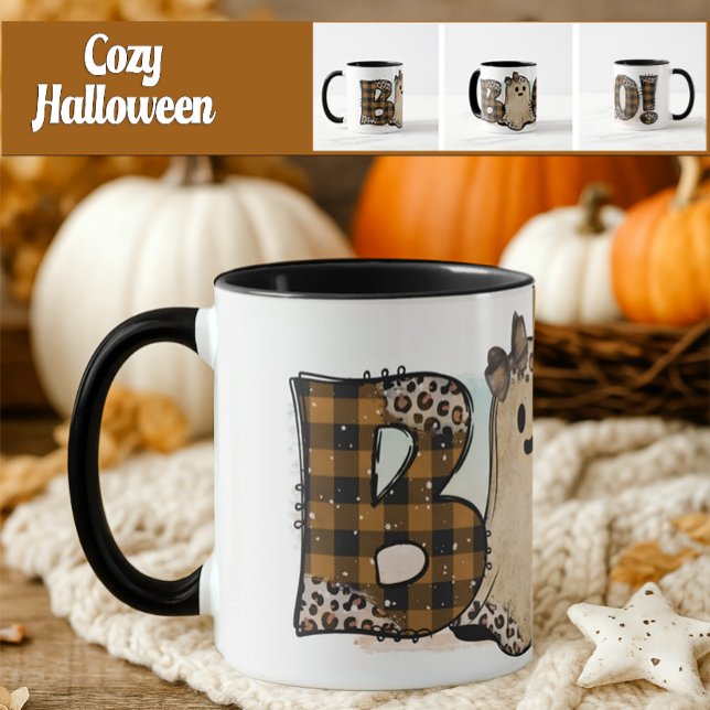 Söt Boo Halloween Mugg (Cozy Halloween Mug)