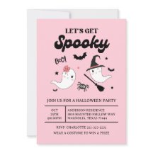 Söt Boo Kuslig Spök Halloween Rosa Flicka