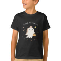 Söt Boo Spöke Halloween Barn T-Shirt