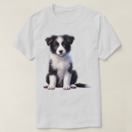 Söt Border Collie-valp T Shirt