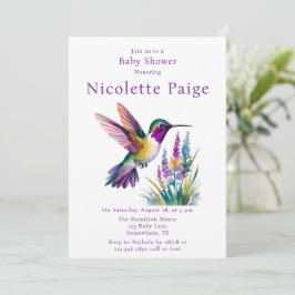 Söt början: En babyskare Firande Inbjudningar