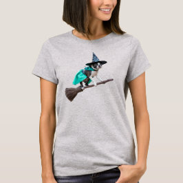 Söt Boston Terrier-häxa T Shirt