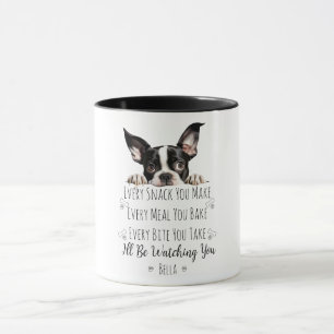 Söt Boston Terrier Hund Rolig Anpassad Mugg
