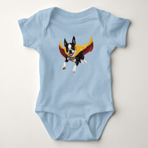 Söt Boston Terrier Superhjälte  T Shirt