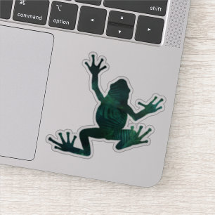 Söt Botanical Träd Frog Klistermärken