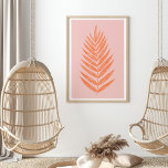 Söt Botanisk Fern Handflatan Löv Pastel Rosa Orang Poster<br><div class="desc">Söt Botanisk Fern Handflatan Löv Pastel Rosa Orange Poster</div>