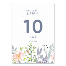 Söt, botanisk vattenfärg bröllop