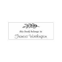 Söt Botaniska Anpassningsbarna "Detta Bok Tillhör