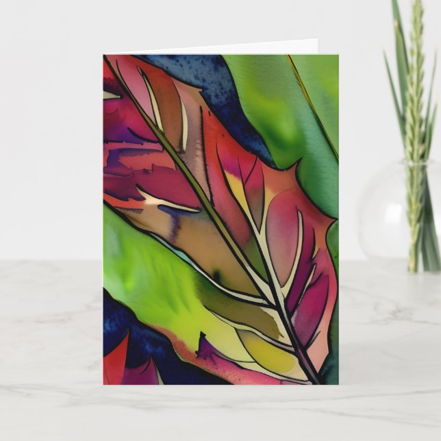 Söt Botaniskt | Att tänka på din Vänskap Kort (Framsida)