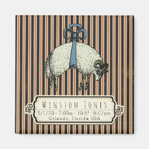 Söt Bow Sheep™ Collection - Birginfo / Magnet