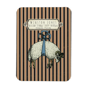 Söt Bow Sheep™ Collection - Birginfo / Magnet