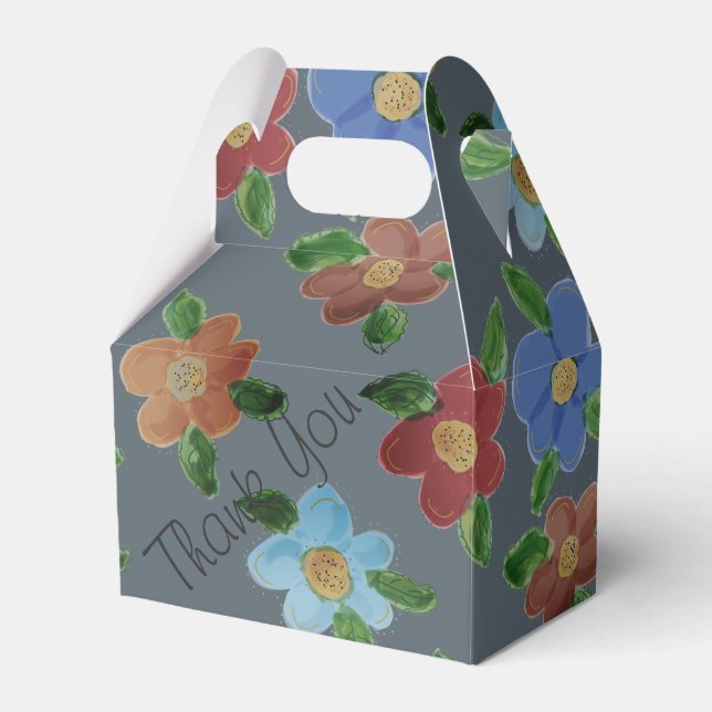 Söt box för blommor presentaskar (Framsidan Sidan)