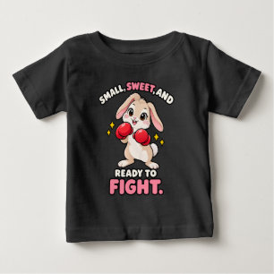 Söt boxande kanin redo att kämpa t shirt