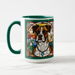 Söt Boxer Keramisk Kaffemugg