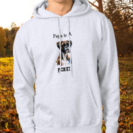 Söt Boxer Pappa Brun Personliggör Hoodie