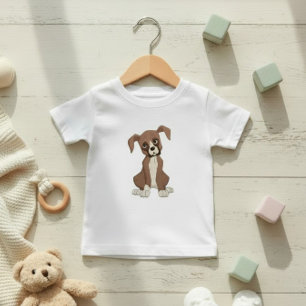 Söt Boxer Valp Hund Bebis eller Småbarn Tee