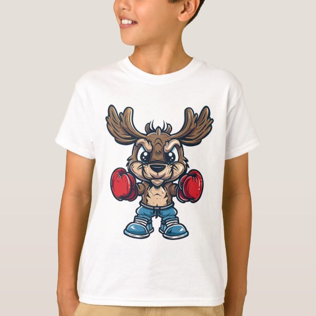 Söt boxningsälg  t shirt (Framsida)