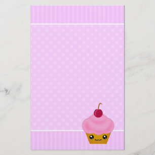 Söt brevpapper för Mega Kawaii muffin