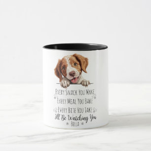 Söt Brittany Spaniel Hund Rolig Anpassad Mugg