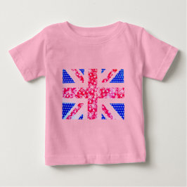 Söt brittisk flagga t-shirt