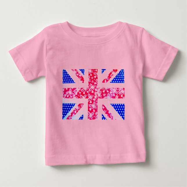 Söt brittisk flagga t-shirt (Framsida)