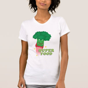 Söt Broccoli Grönsak, Superfood Tee Shirt