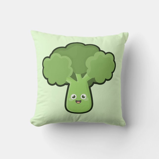 Söt Broccoli Kudde (Framsida)