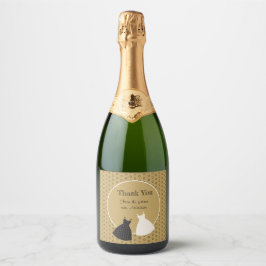 Söt bröllopsillustration dekal