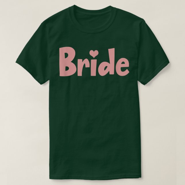 Söt bröllopsmånad Brudtärna fästmö Pastell  T Shirt (Design framsida)
