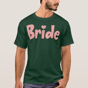 Söt bröllopsmånad Brudtärna fästmö Pastell T Shirt