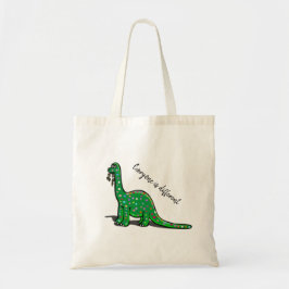 Söt Brontosaurus Dinosaurie Handväskor Tygkasse
