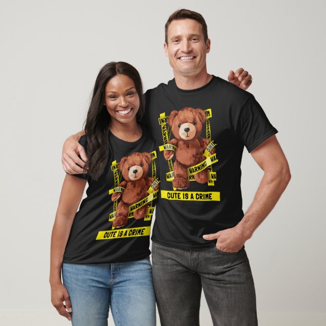 Söt brottsbekämpande teddybjörn t shirt (Unisex)