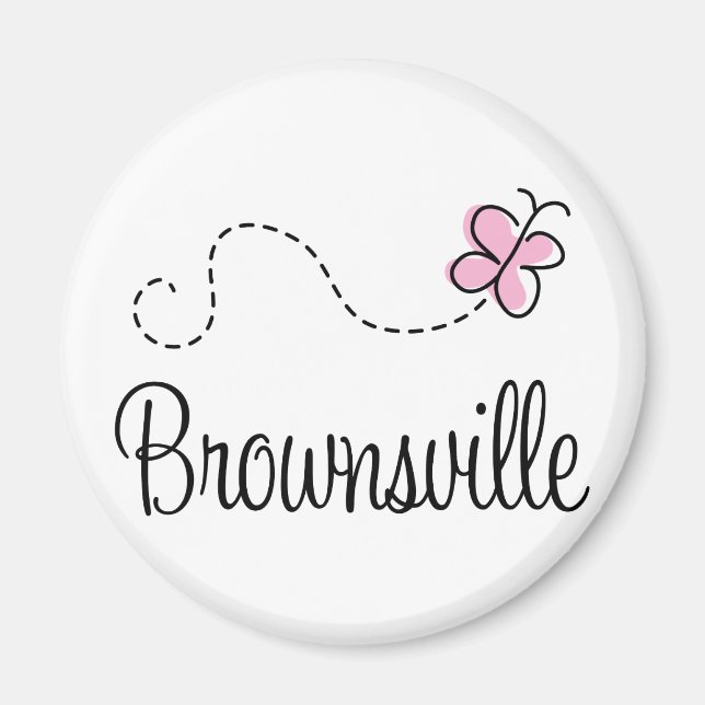 Söt Brownsville Texas T-shirt Magnet (Framsidan)